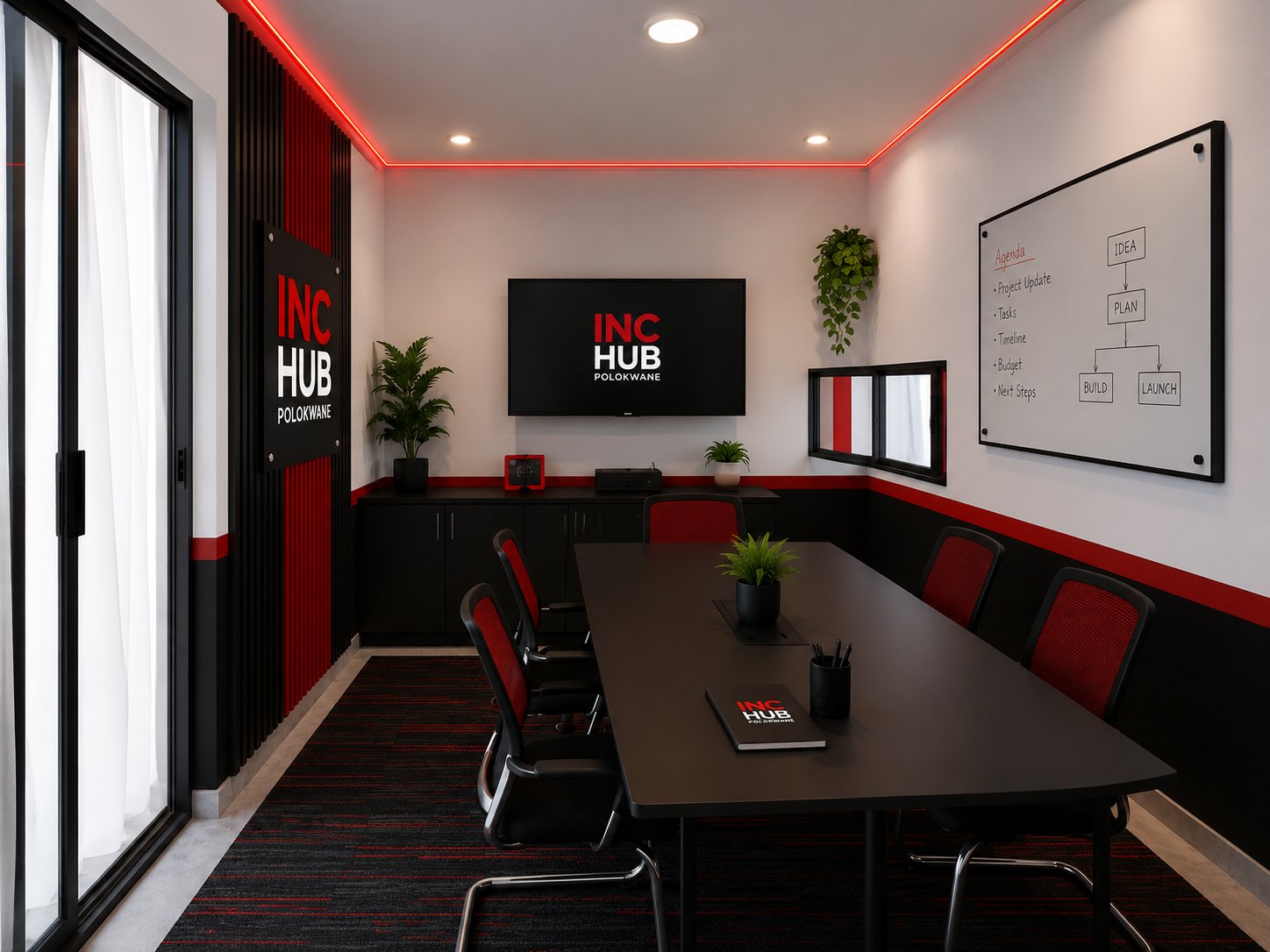 Concept render: planned IncHub boardroom